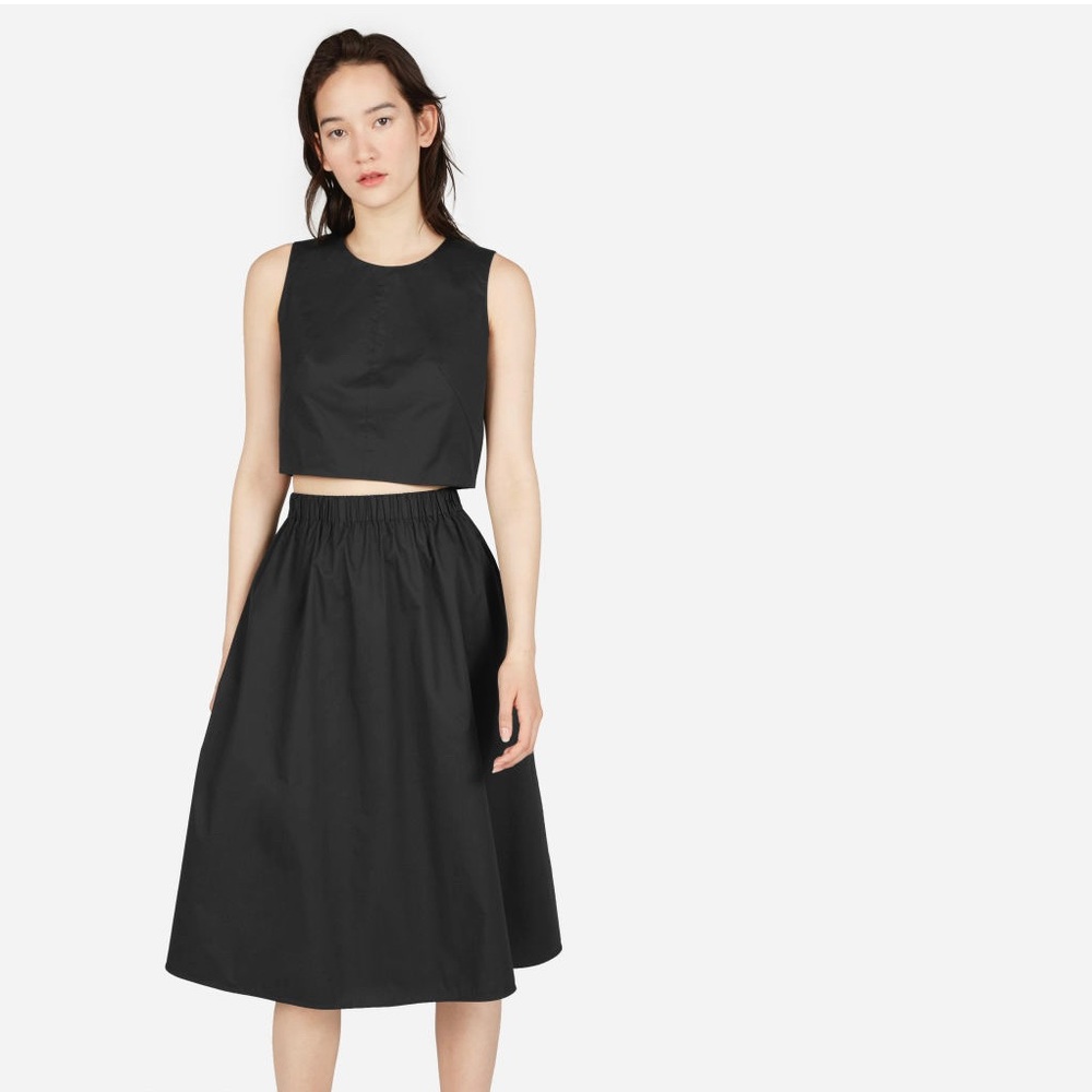 Everlane | Clean Cotton Pull-On Skirt